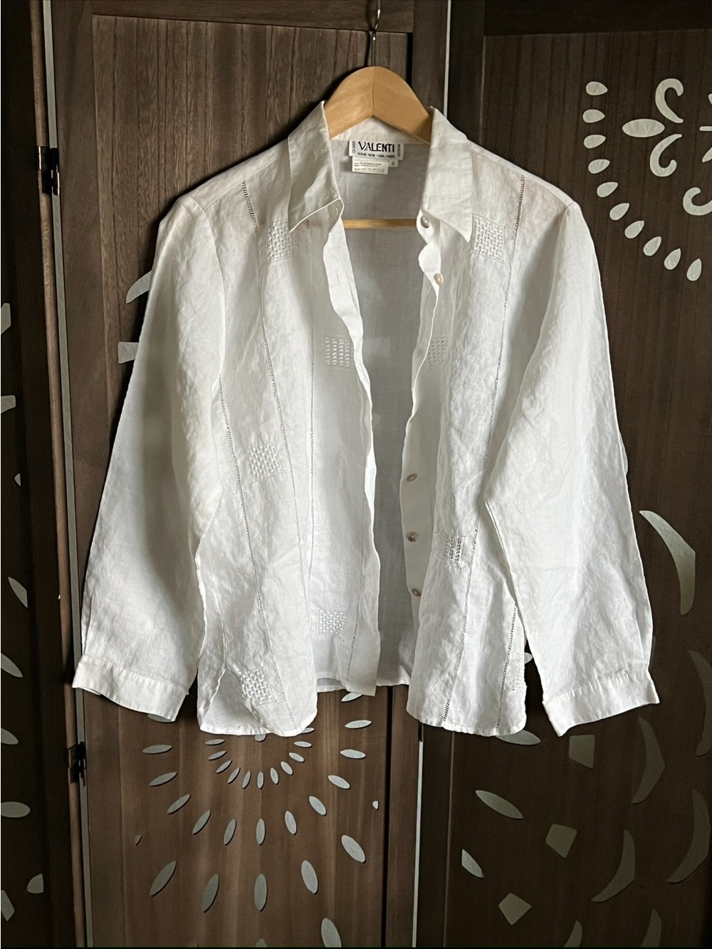 White Linen Button-Down Shirt — Lightweight Women’s Top